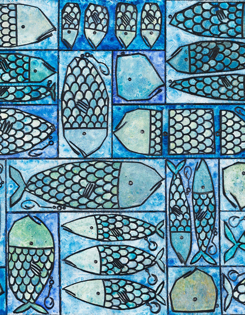 Sardine Tackle Box | Framed Giclee Print on Canvas
